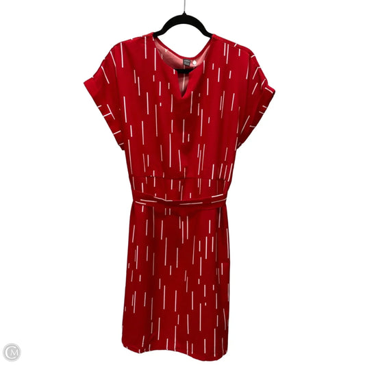 Dress Casual Short By Shein In Red & White, Size: Xl