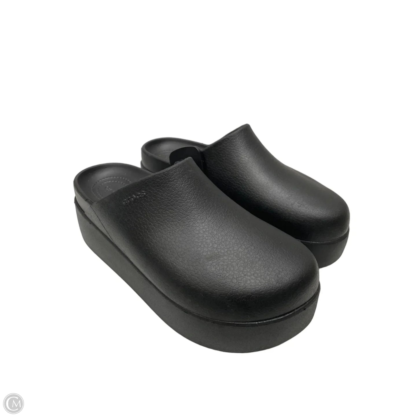 Shoes Heels Platform By Crocs In Black, Size: 10