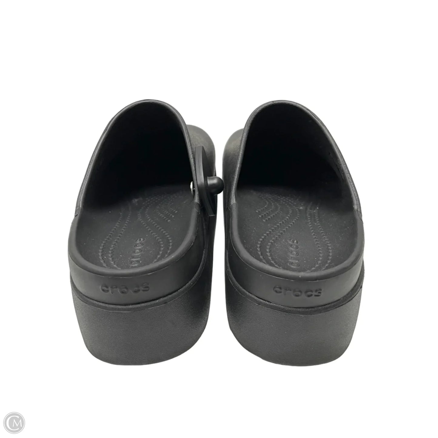 Shoes Heels Platform By Crocs In Black, Size: 10