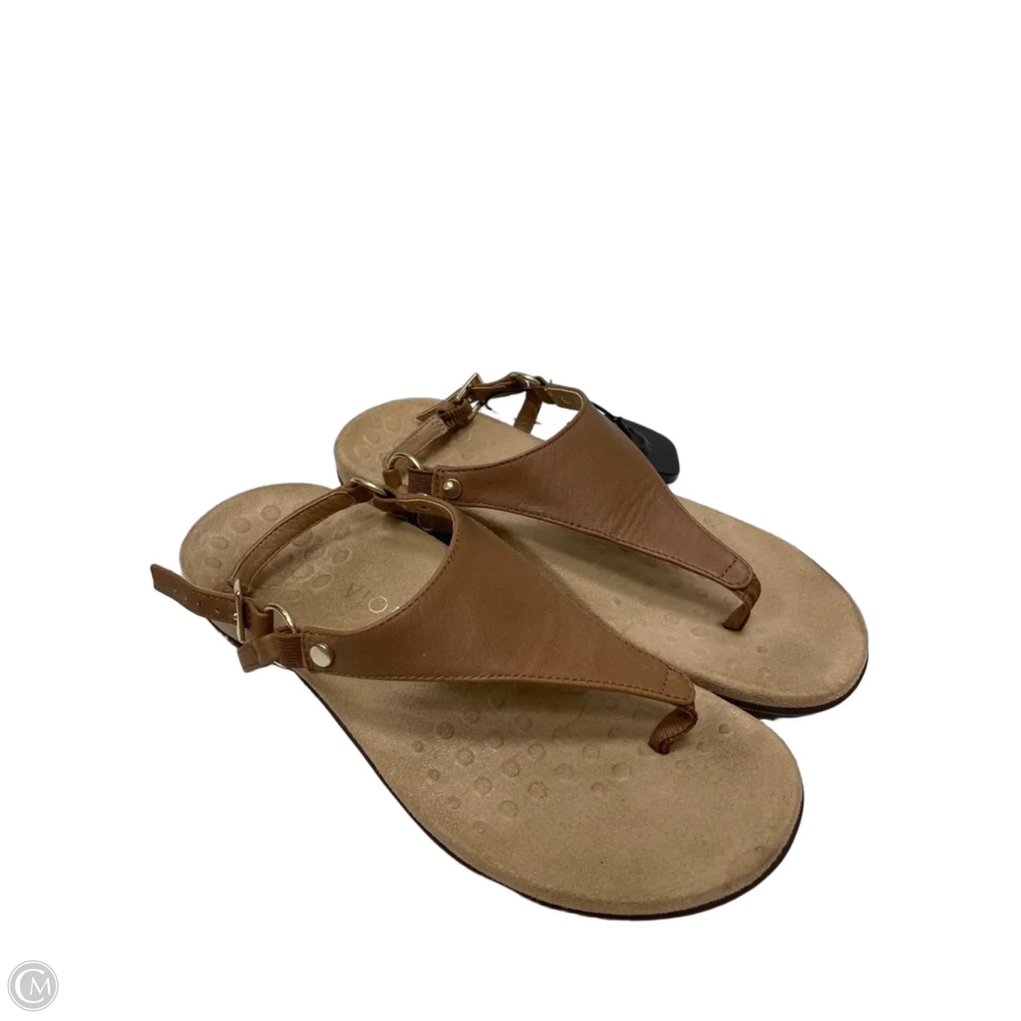 Sandals Flats By Vionic In Brown, Size: 7