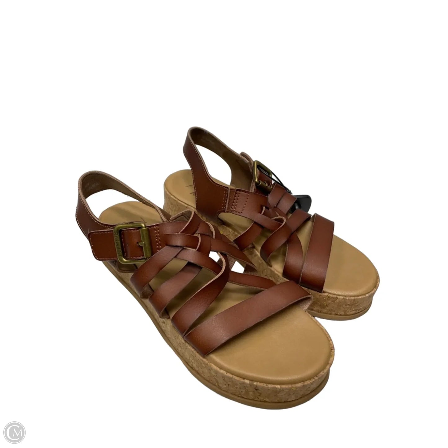 Sandals Heels Platform By Blowfish In Brown, Size: 9
