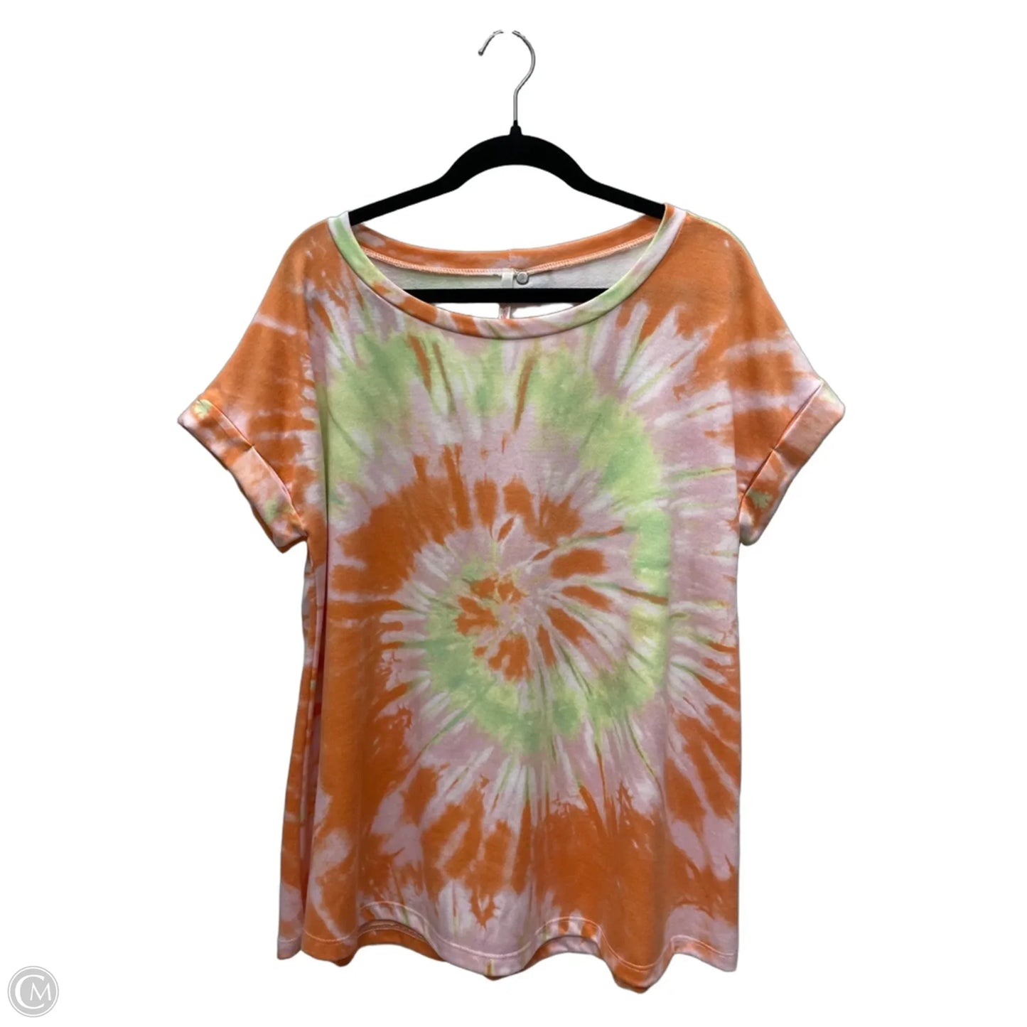 Top Short Sleeve By My Story In Tie Dye Print, Size: M