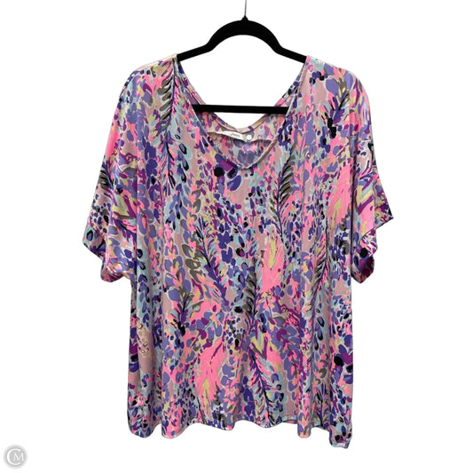 Top Short Sleeve By Jodifl In Multi-colored, Size: L