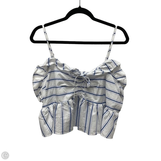 Top Sleeveless By Express In Striped Pattern, Size: Xl