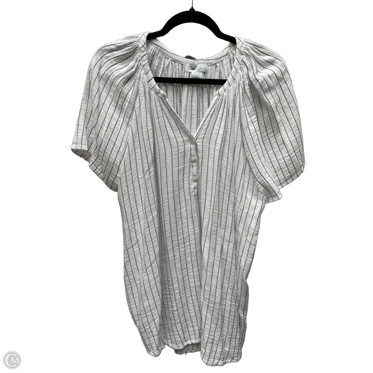 Top Short Sleeve By Cynthia Rowley In Striped Pattern, Size: 2x
