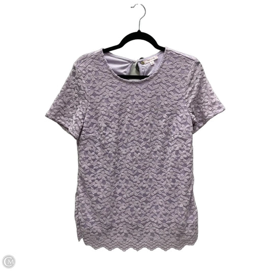 Top Short Sleeve By Clothes Mentor In Floral Print, Size: M