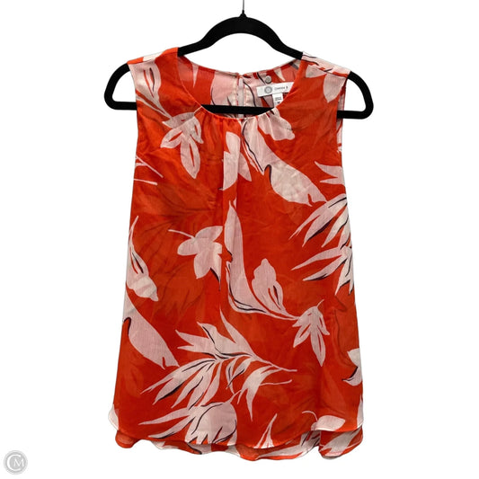 Blouse Sleeveless By Cristina In Floral Print, Size: M
