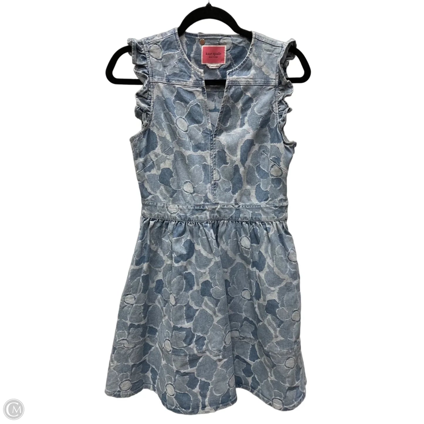 Dress Designer By Kate Spade In Blue Denim, Size: Xs