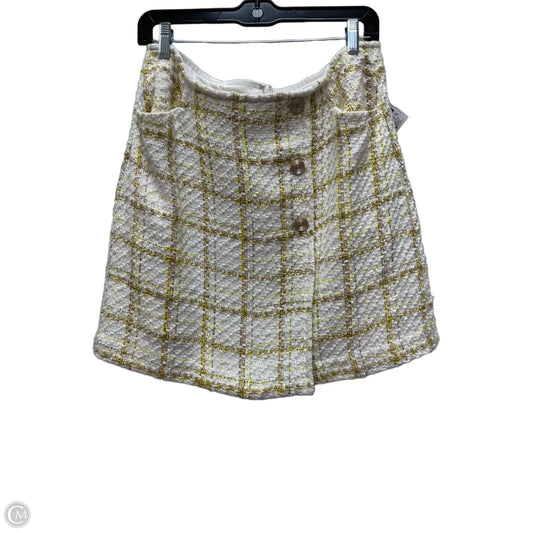 Skirt Mini & Short By Cabi In Plaid Pattern, Size: 8