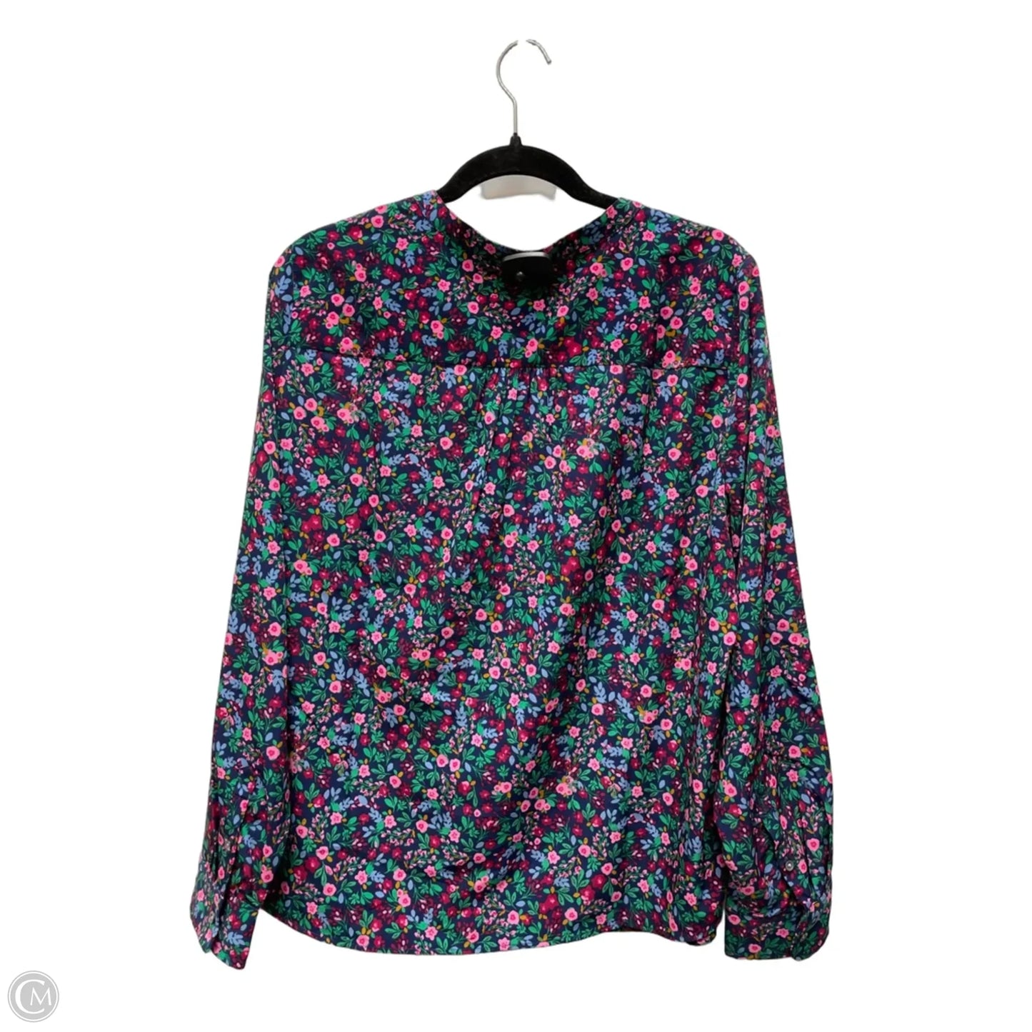 Top Long Sleeve By J. Crew In Floral Print, Size: Xl