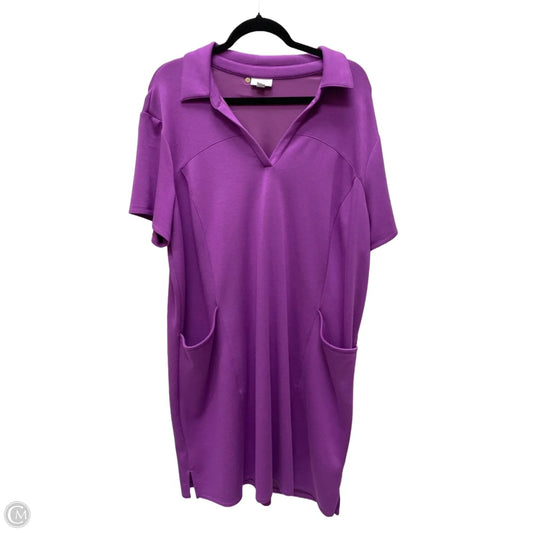Dress Casual Short By J. Jill In Purple, Size: 2x