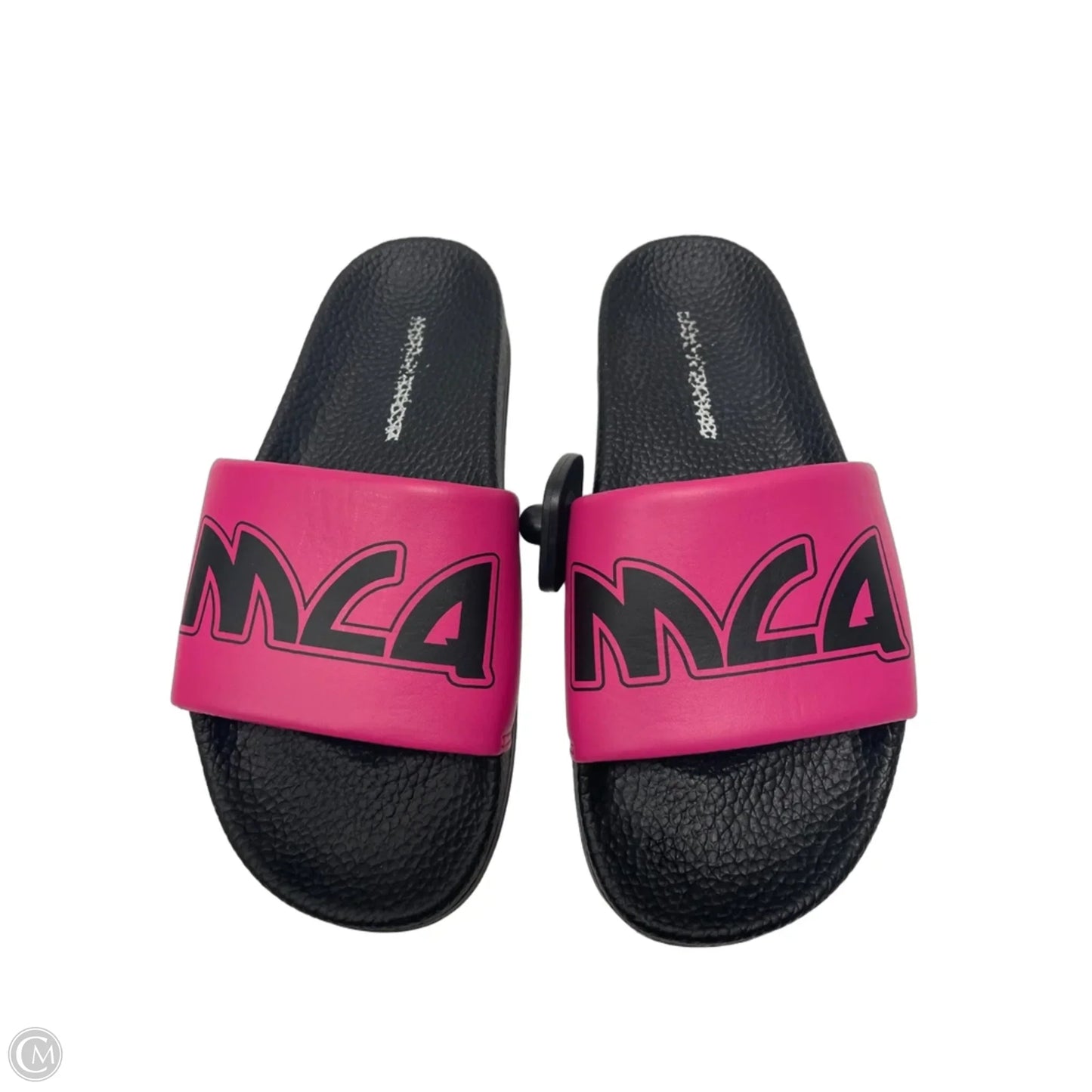 Sandals Flats By Cma In Black & Pink, Size: 7.5