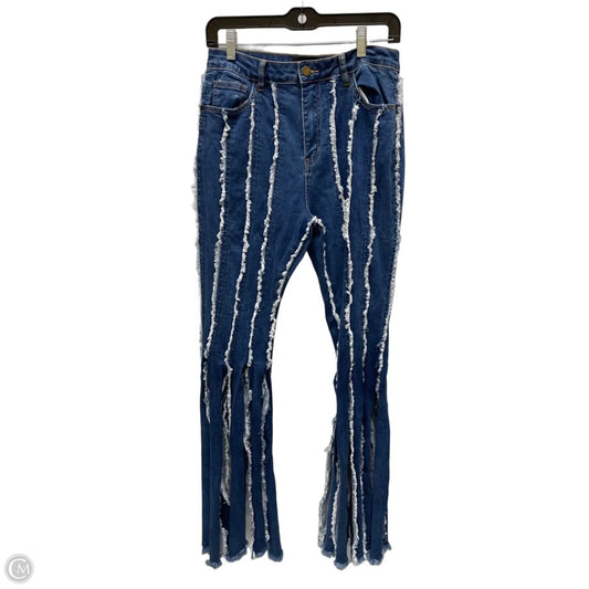 Jeans Flared By Clothes Mentor In Blue Denim, Size: 10