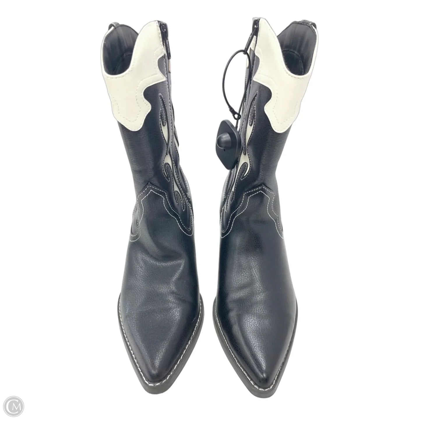 Boots Western By Universal Thread In Black & White, Size: 7.5