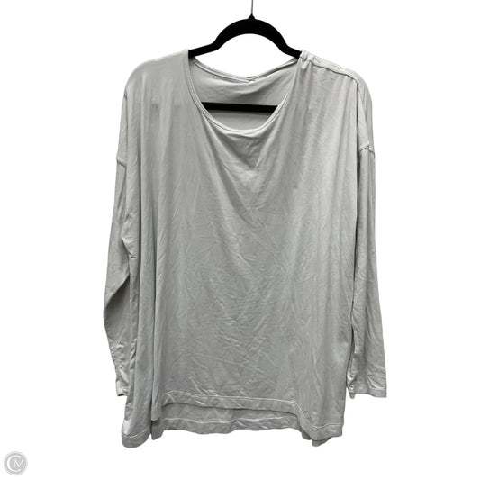 Athletic Top Long Sleeve Crewneck By Lululemon In White, Size: Xl