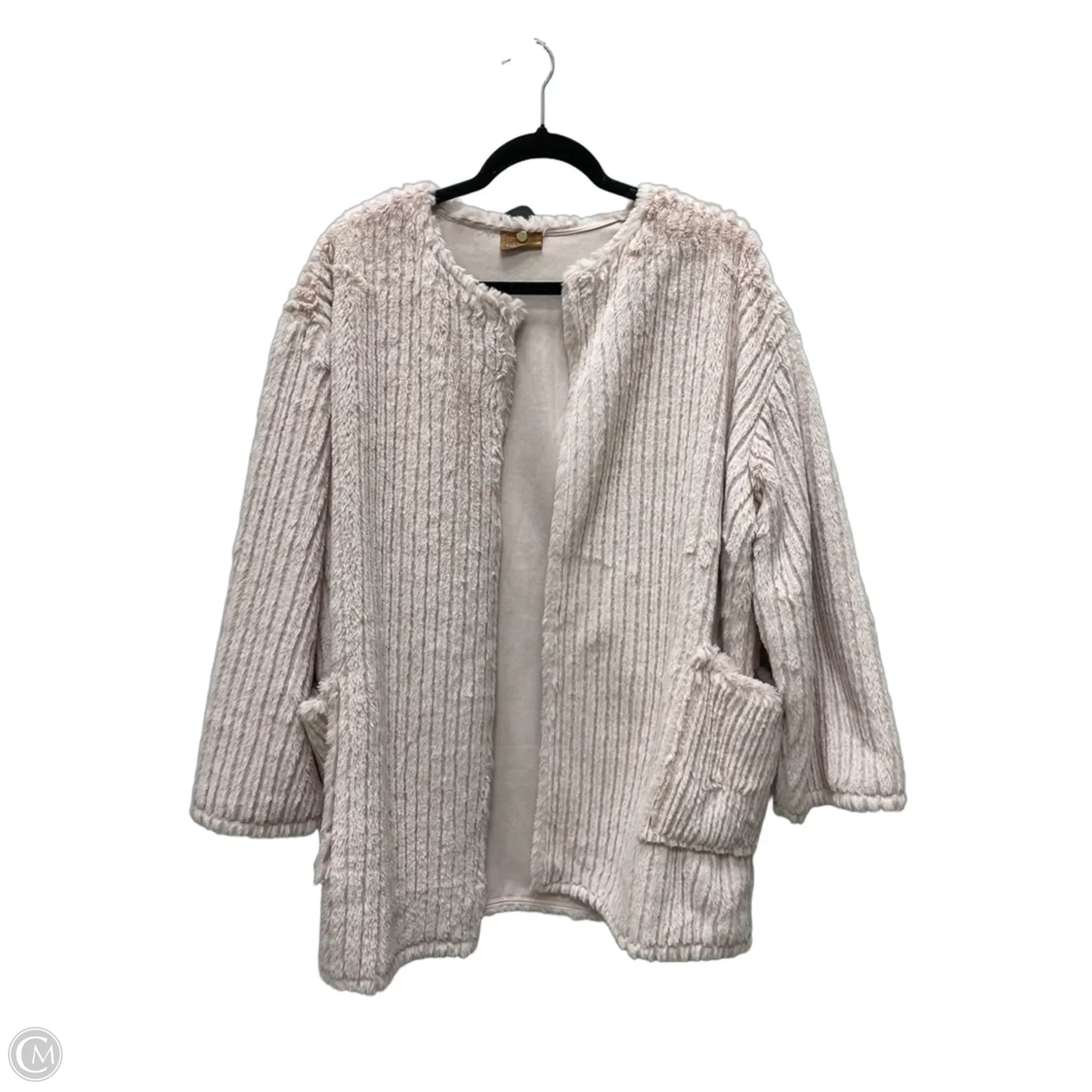 Jacket Faux Fur & Sherpa By Pol In Pink, Size: S