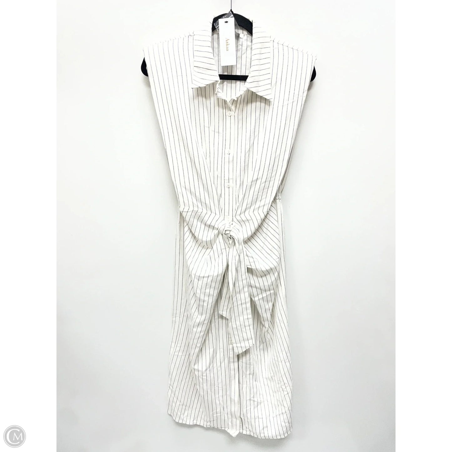 Dress Casual Midi By Aakaa In Striped Pattern, Size: L