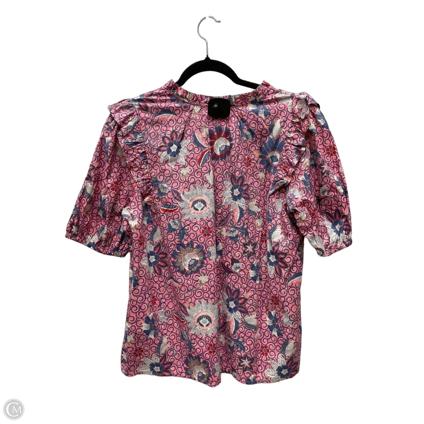 Top Short Sleeve By Loft In Floral Print, Size: M