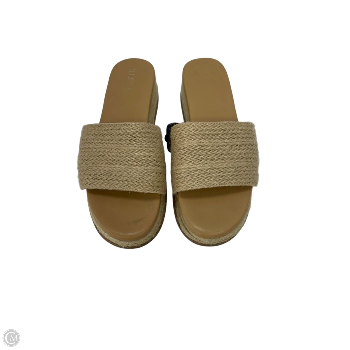Sandals Heels Platform By Mix No 6 In Tan, Size: 11