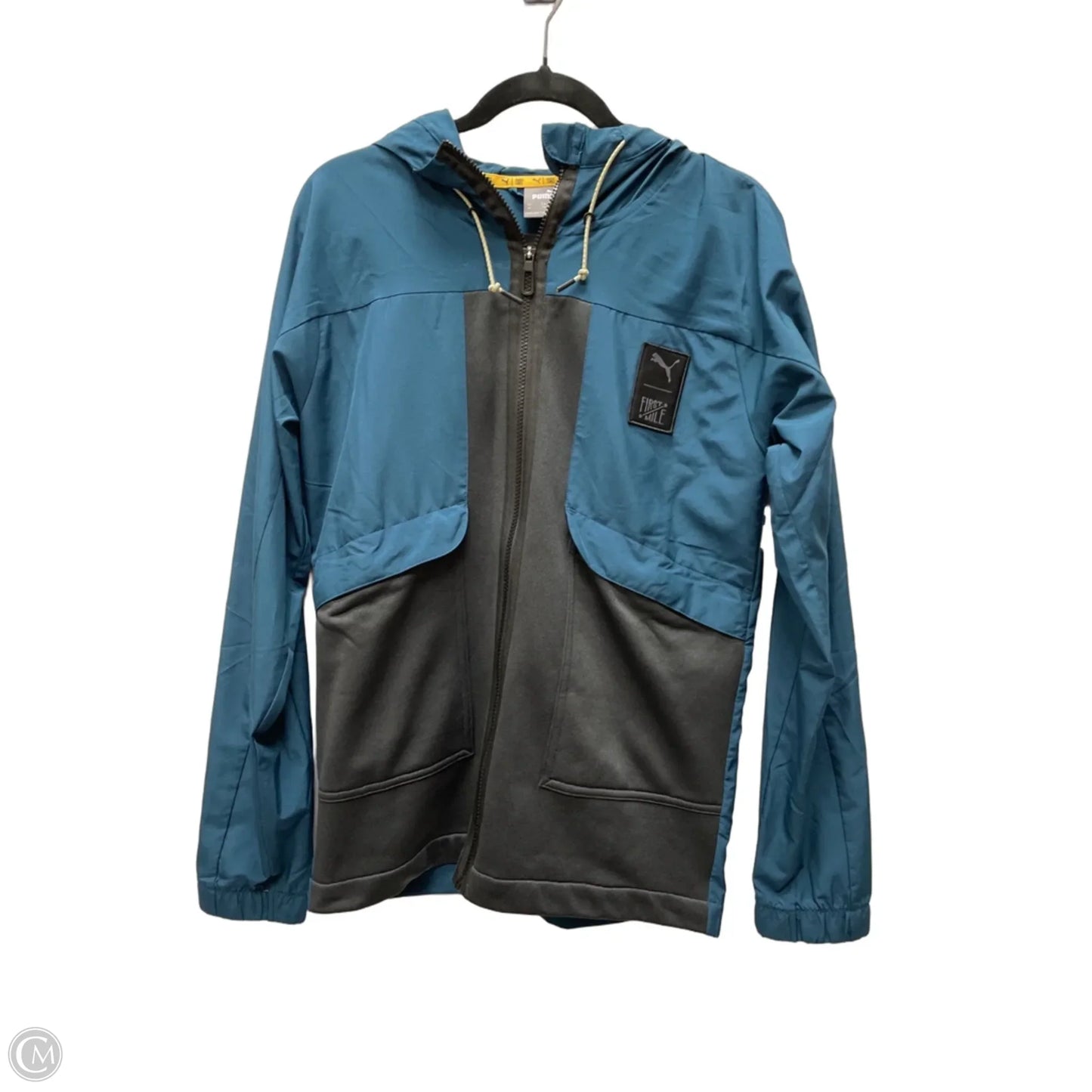 Jacket Other By Puma In Black & Blue, Size: Xs