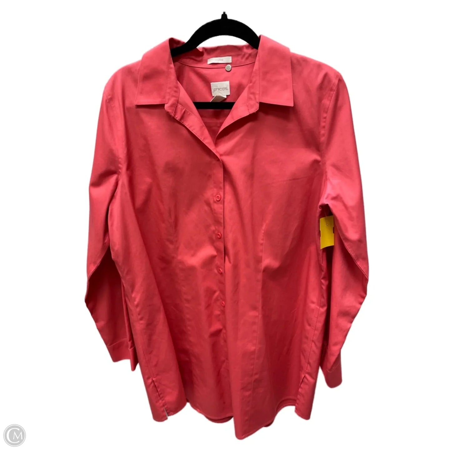 Top Long Sleeve By Chicos In Pink, Size: M