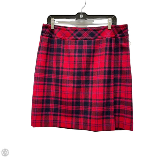 Skirt Mini & Short By Talbots In Plaid Pattern, Size: 12