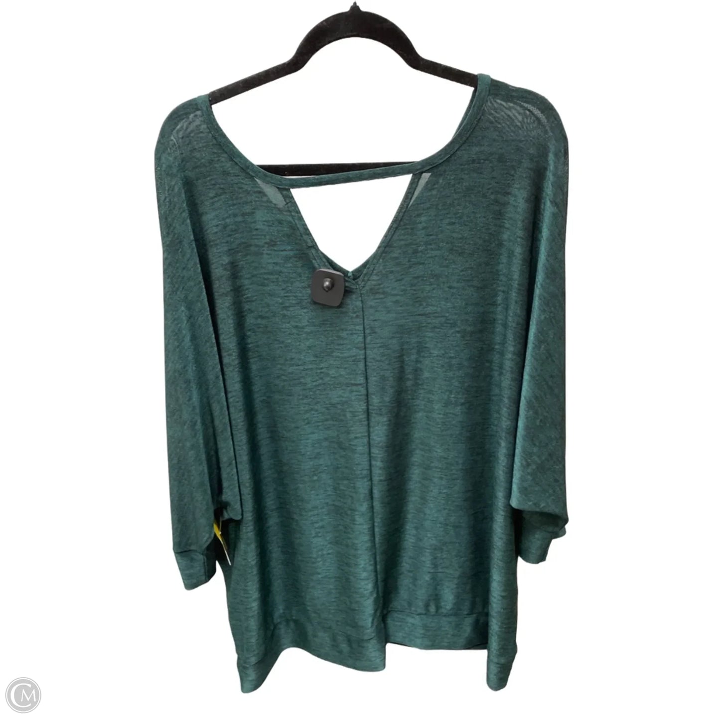 Top Long Sleeve By Lane Bryant In Green, Size: 3x