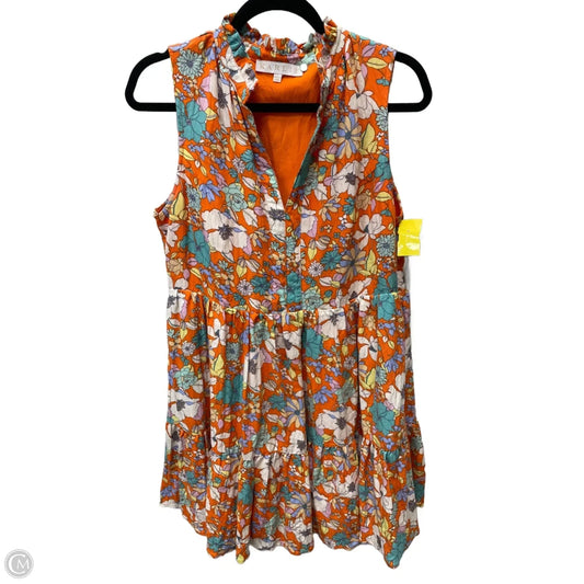 Dress Casual Short By Karlie In Floral Print, Size: L