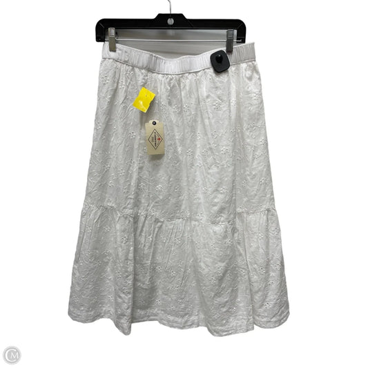 Skirt Midi By St Johns Bay In White, Size: 12
