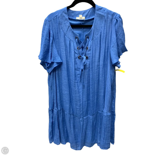 Dress Casual Short By Indigo Rose In Blue, Size: 2x