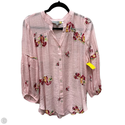 Top Long Sleeve By Figuero & Flower In Floral Print, Size: Xl