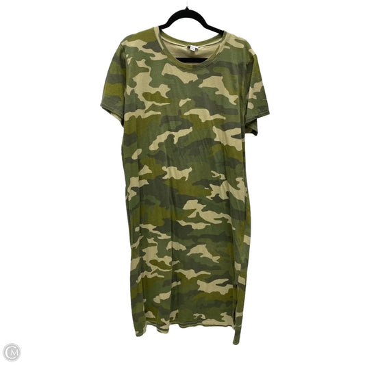 Dress Casual Maxi By J. Crew In Camouflage Print, Size: 2x