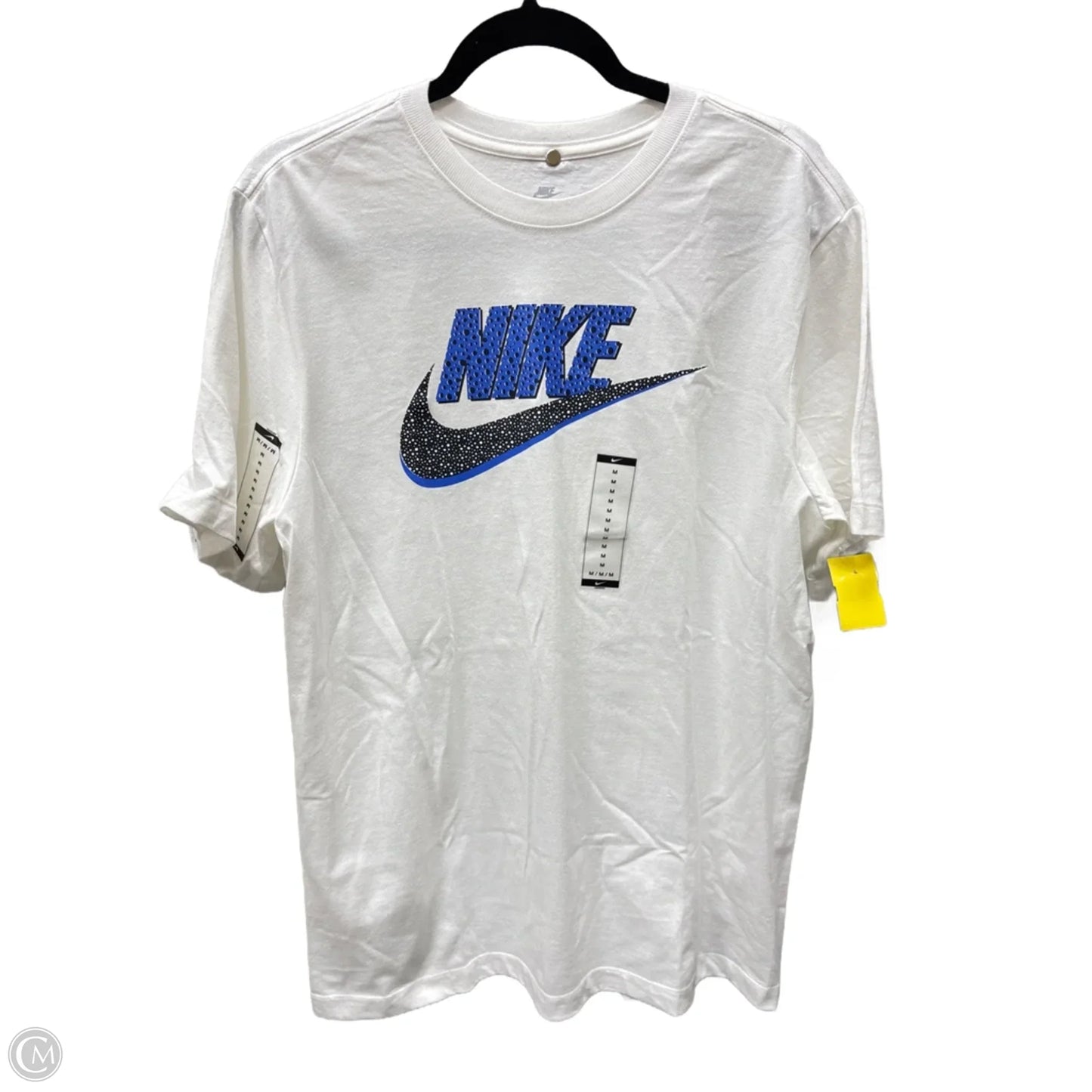 Top Short Sleeve By Nike Apparel In White, Size: M
