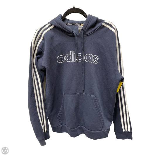 Sweatshirt Hoodie By Adidas In Navy, Size: M