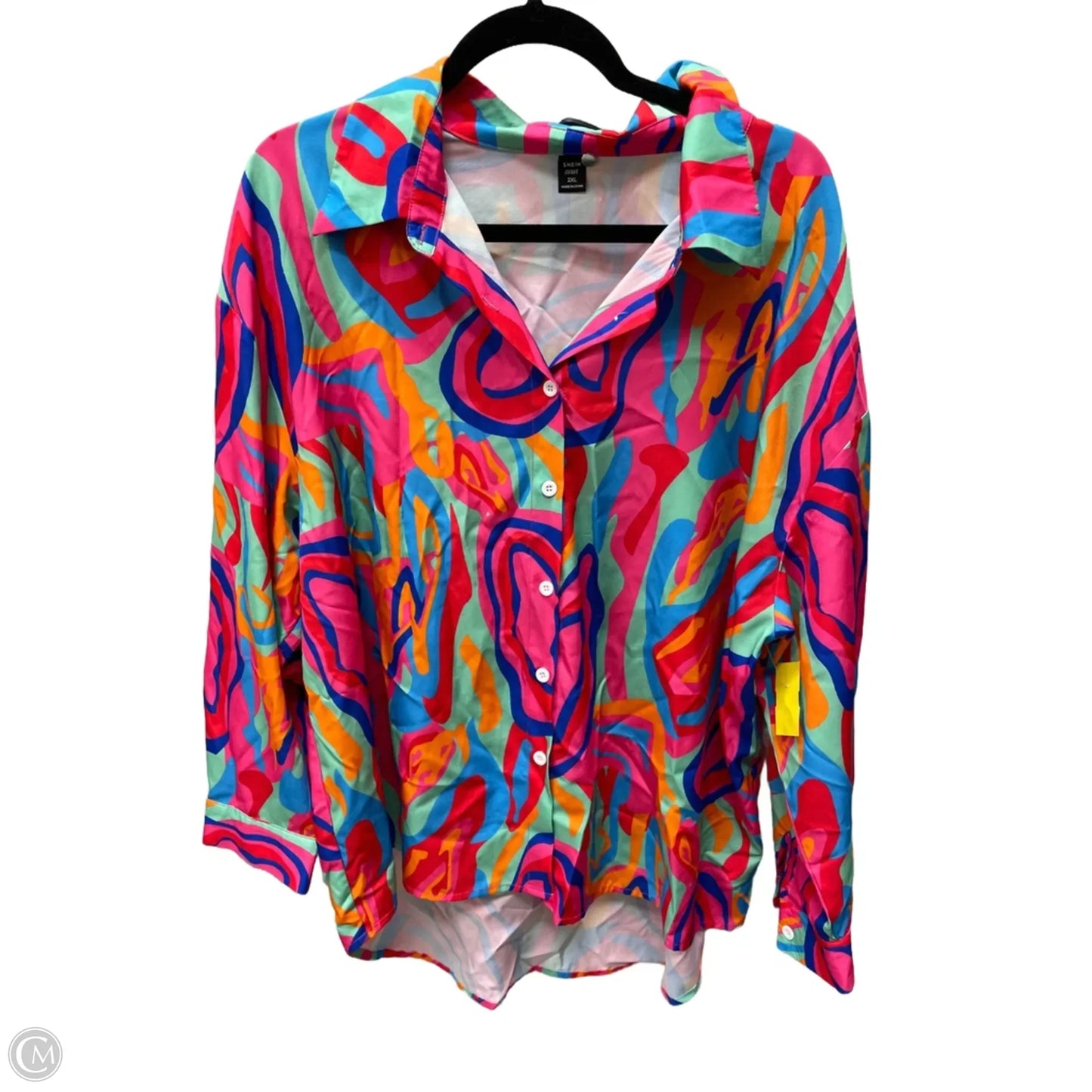Top Long Sleeve By Shein In Multi-colored, Size: 2x