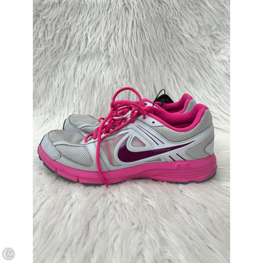 Shoes Athletic By Nike In Grey & Pink, Size: 8