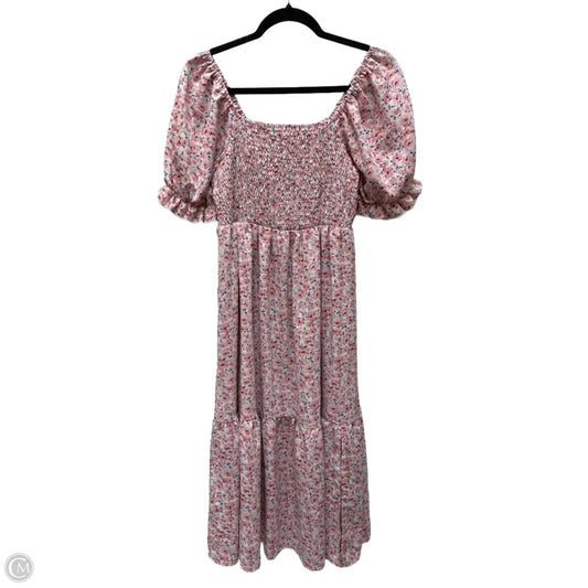 Dress Casual Maxi By Shein In Floral Print, Size: L