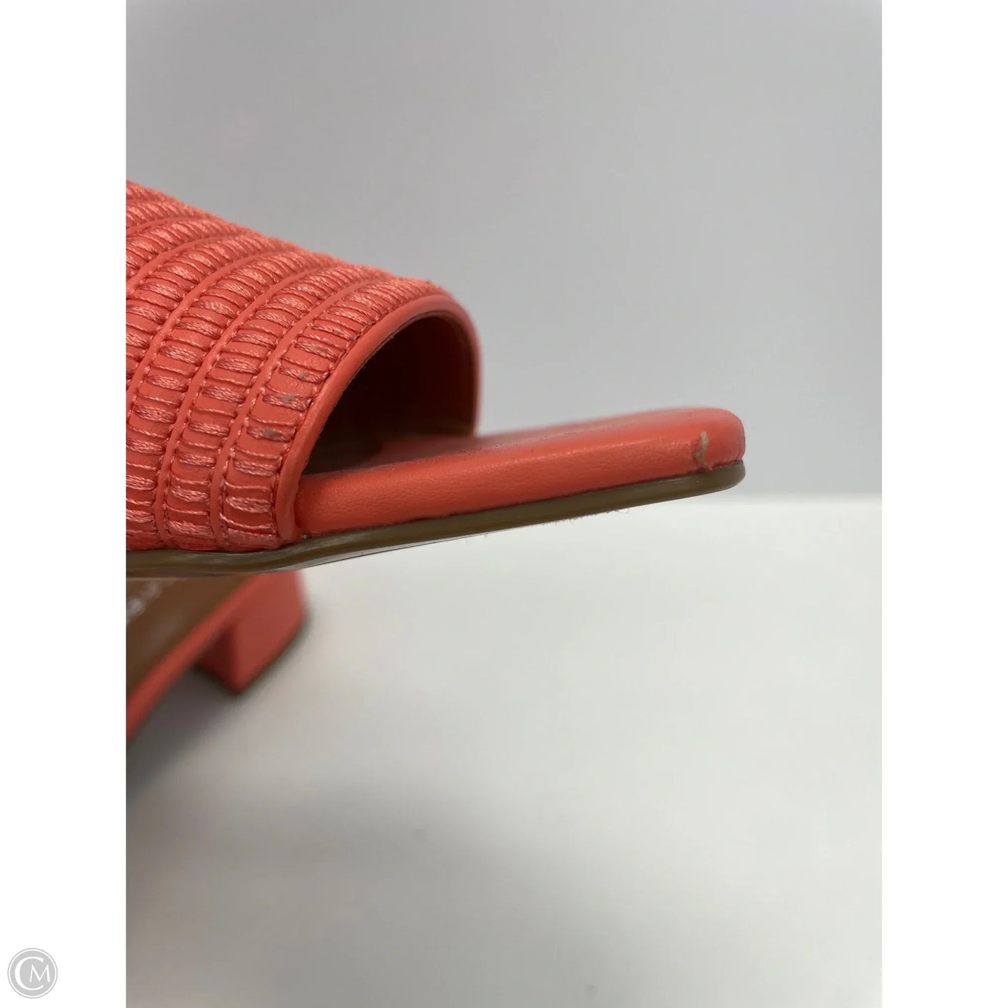 Sandals Heels Block By Marc Fisher In Peach, Size: 6