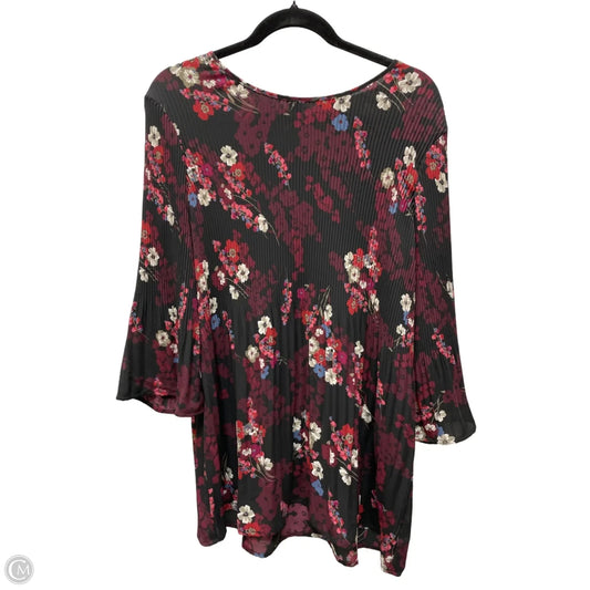 Blouse Long Sleeve By J. Jill In Floral Print, Size: M