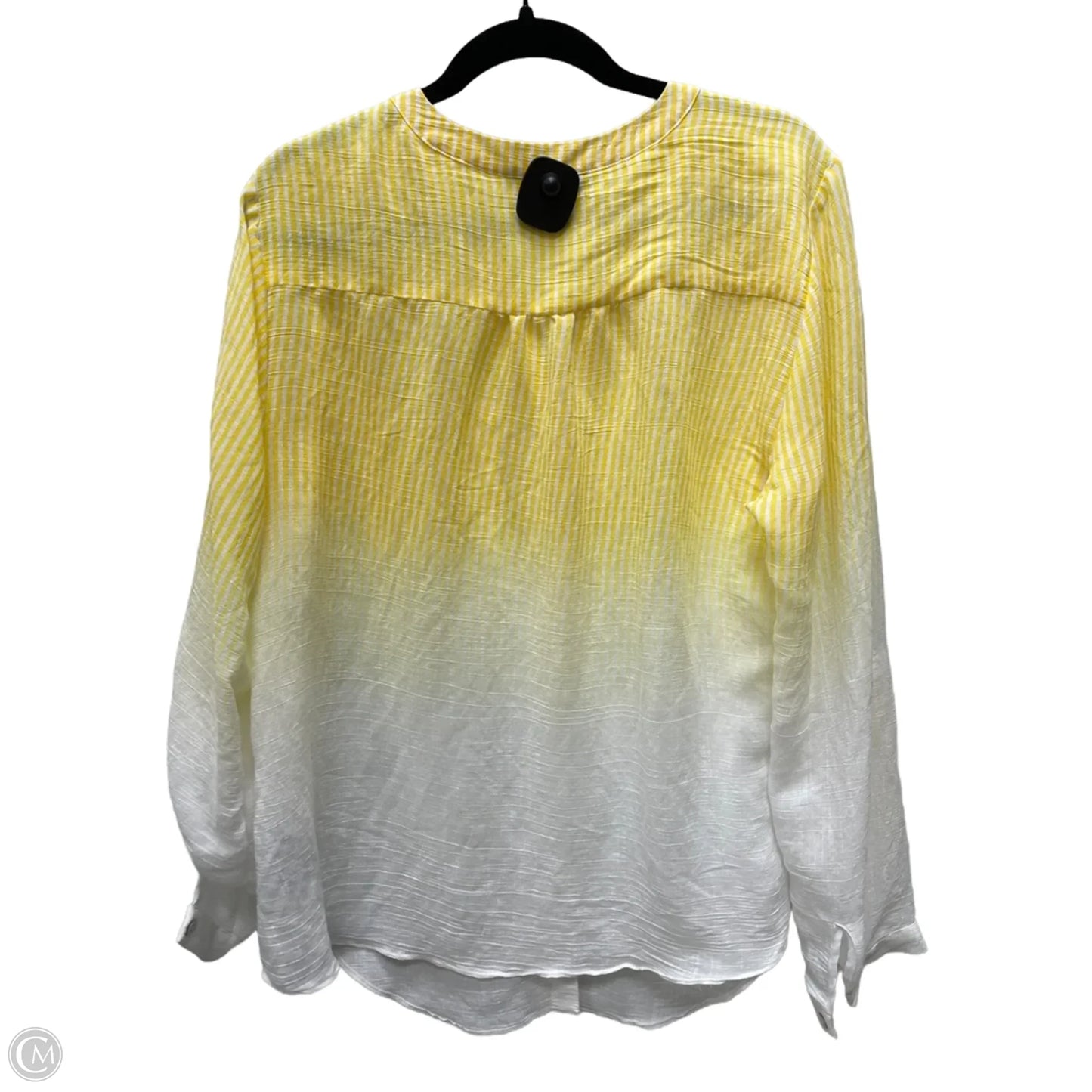 Top Long Sleeve By Zac And Rachel In Striped Pattern, Size: Xl