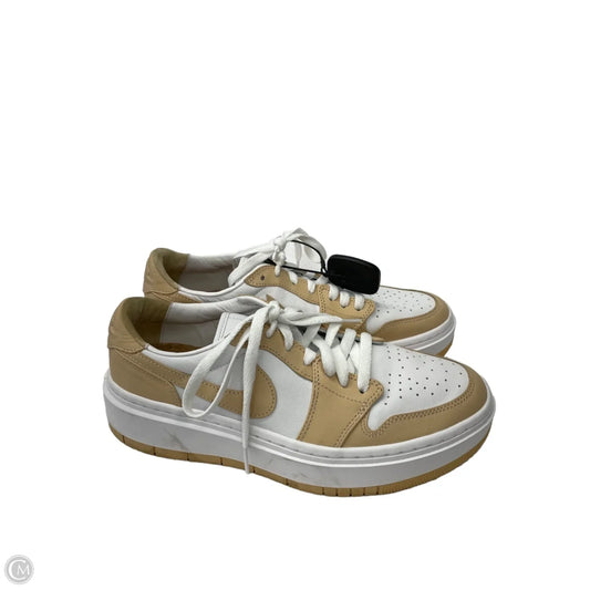 Shoes Sneakers Platform By Nike In Tan & White, Size: 10.5