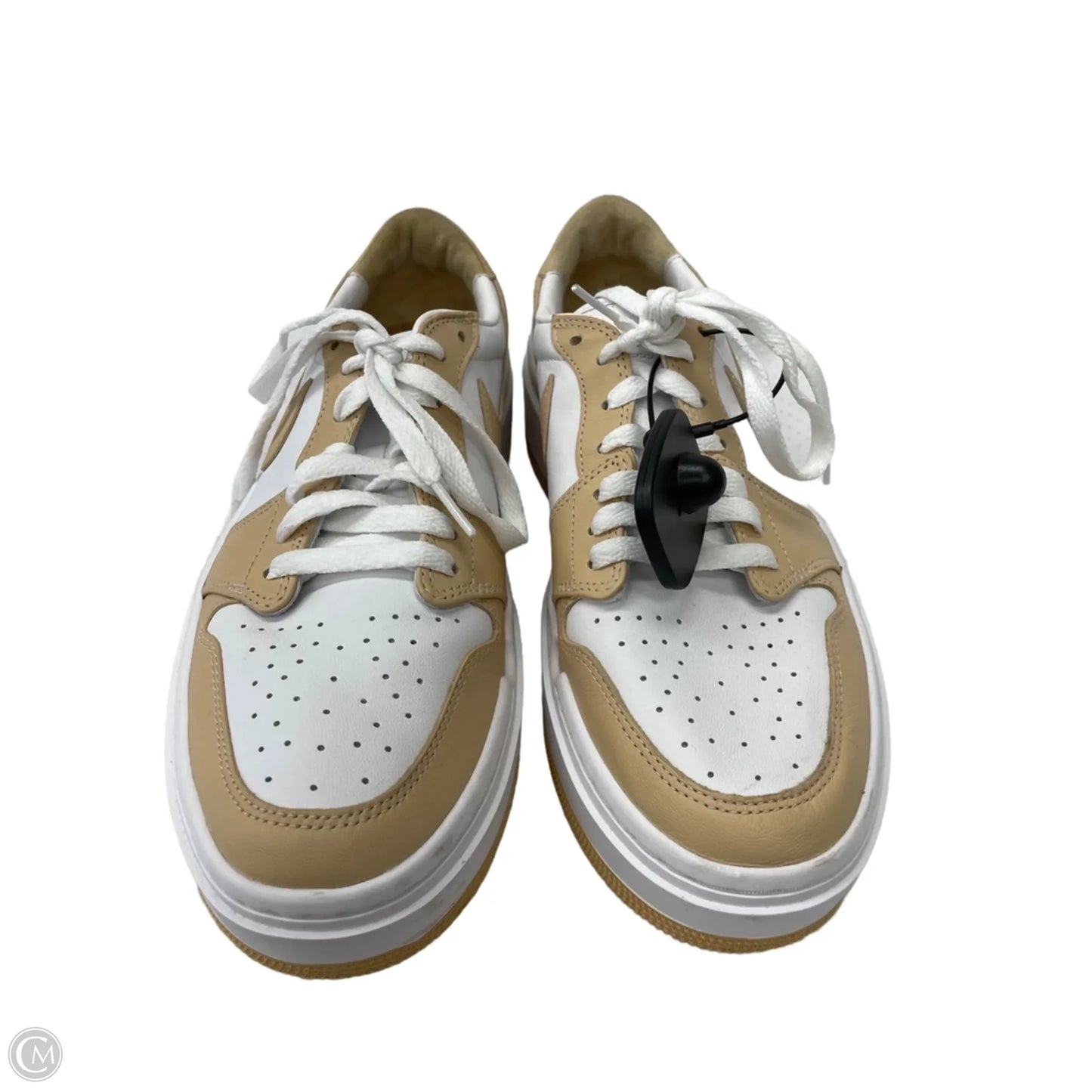Shoes Sneakers Platform By Nike In Tan & White, Size: 10.5