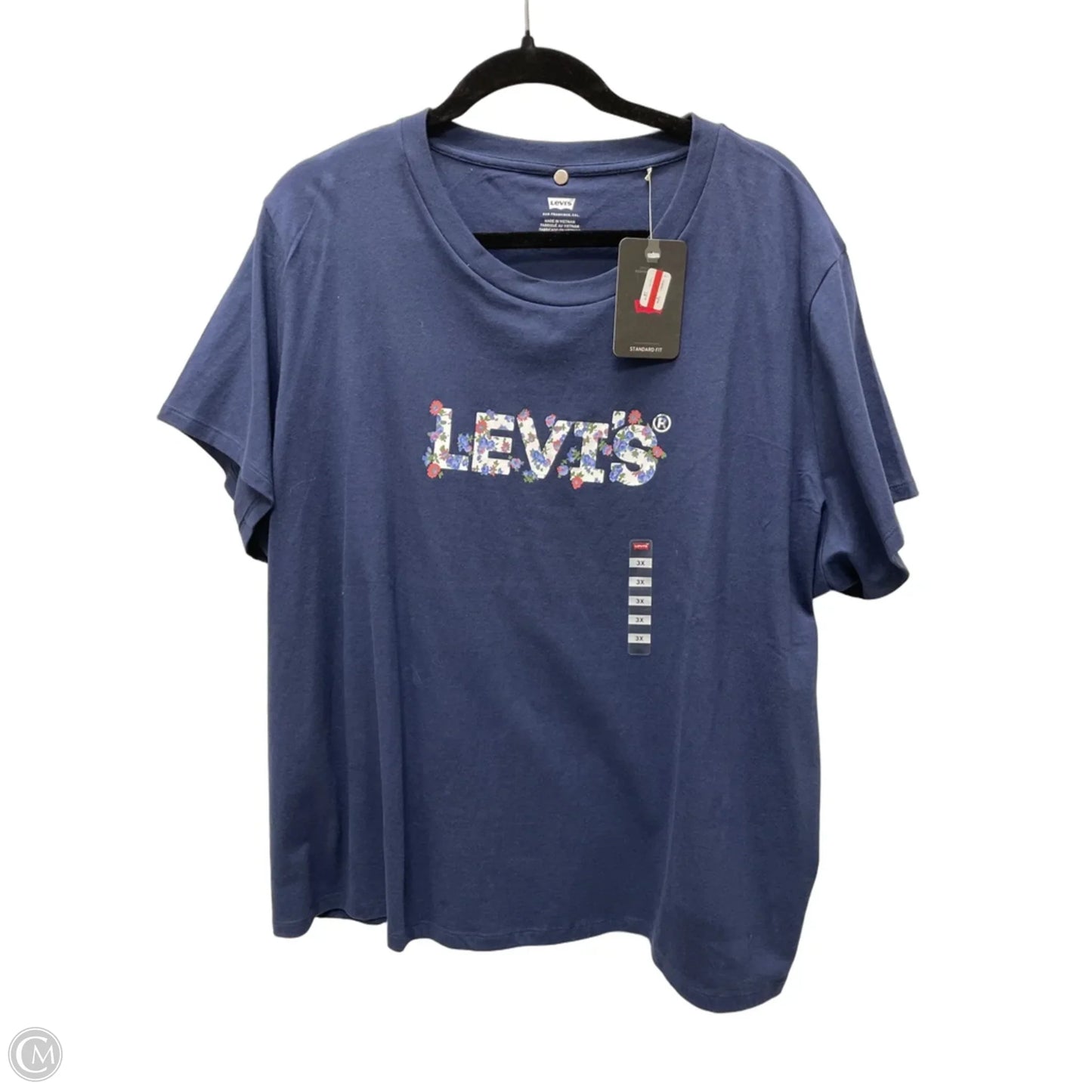 Top Short Sleeve Basic By Levis In Blue, Size: 3x