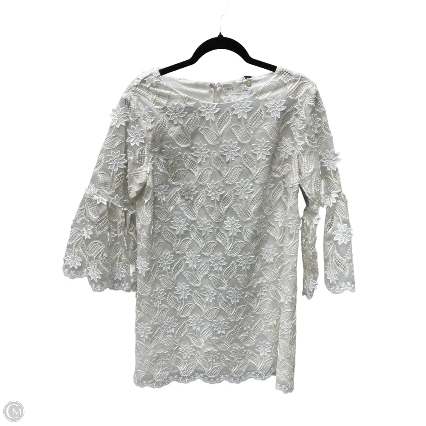 Dress Casual Short By Impressions In Cream, Size: L