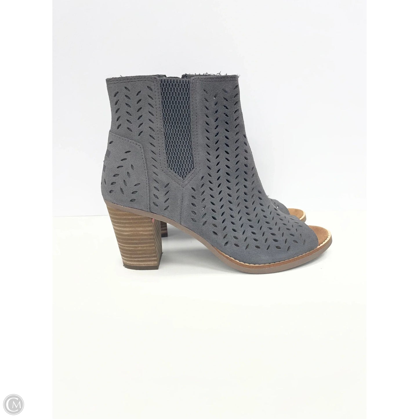 Shoes Heels Block By Toms In Grey, Size: 8