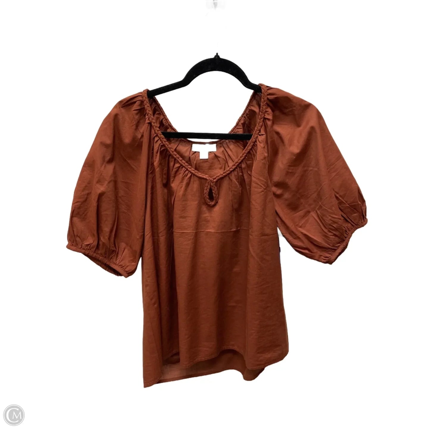 Top 3/4 Sleeve By On 34th In Brown, Size: M