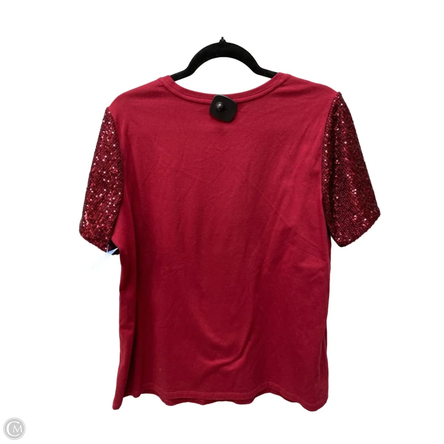 Top Short Sleeve By Lane Bryant In Red, Size: L