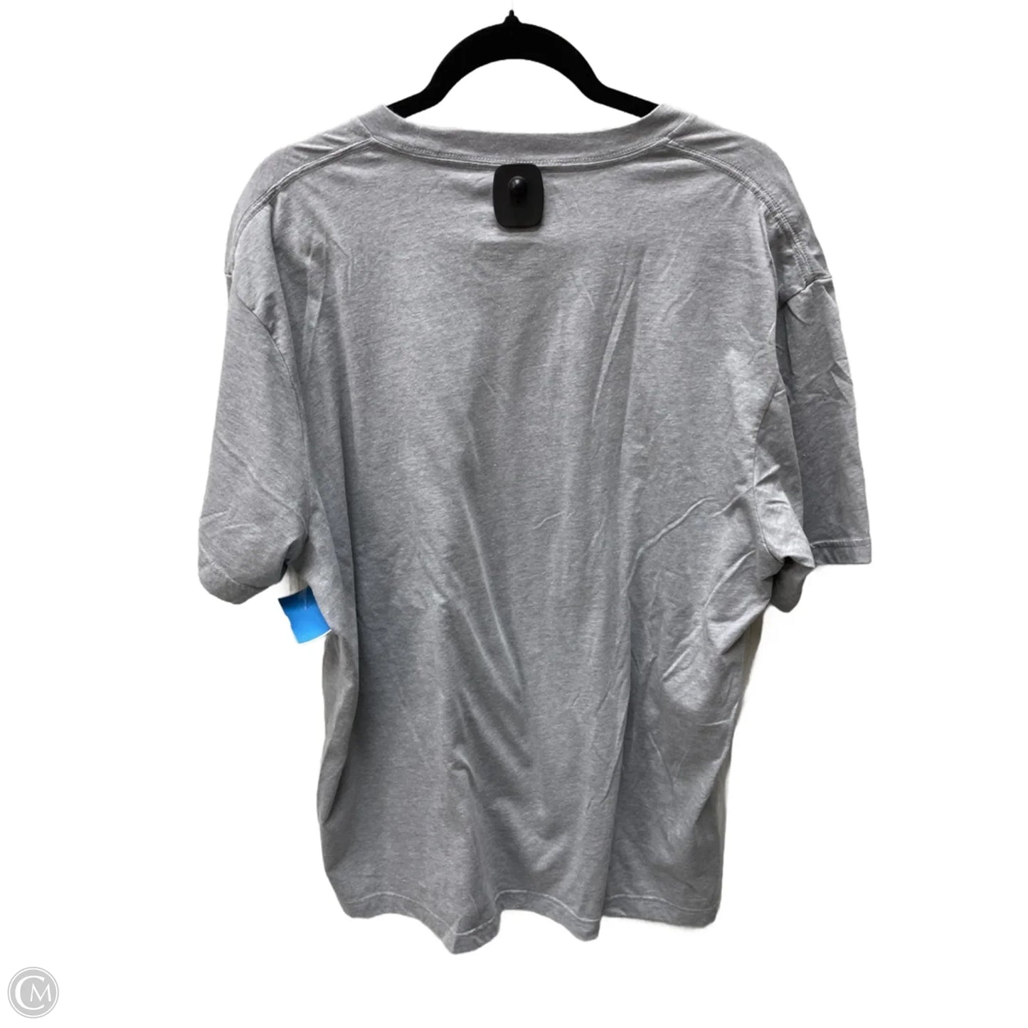 Top Short Sleeve Basic By Clothes Mentor In Grey, Size: 2x