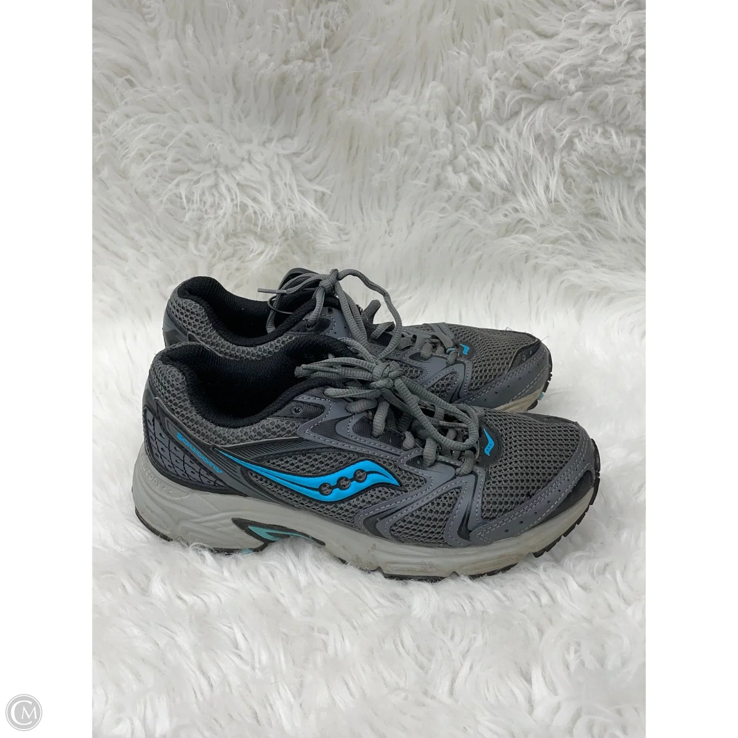 Shoes Athletic By Saucony In Blue & Grey, Size: 8