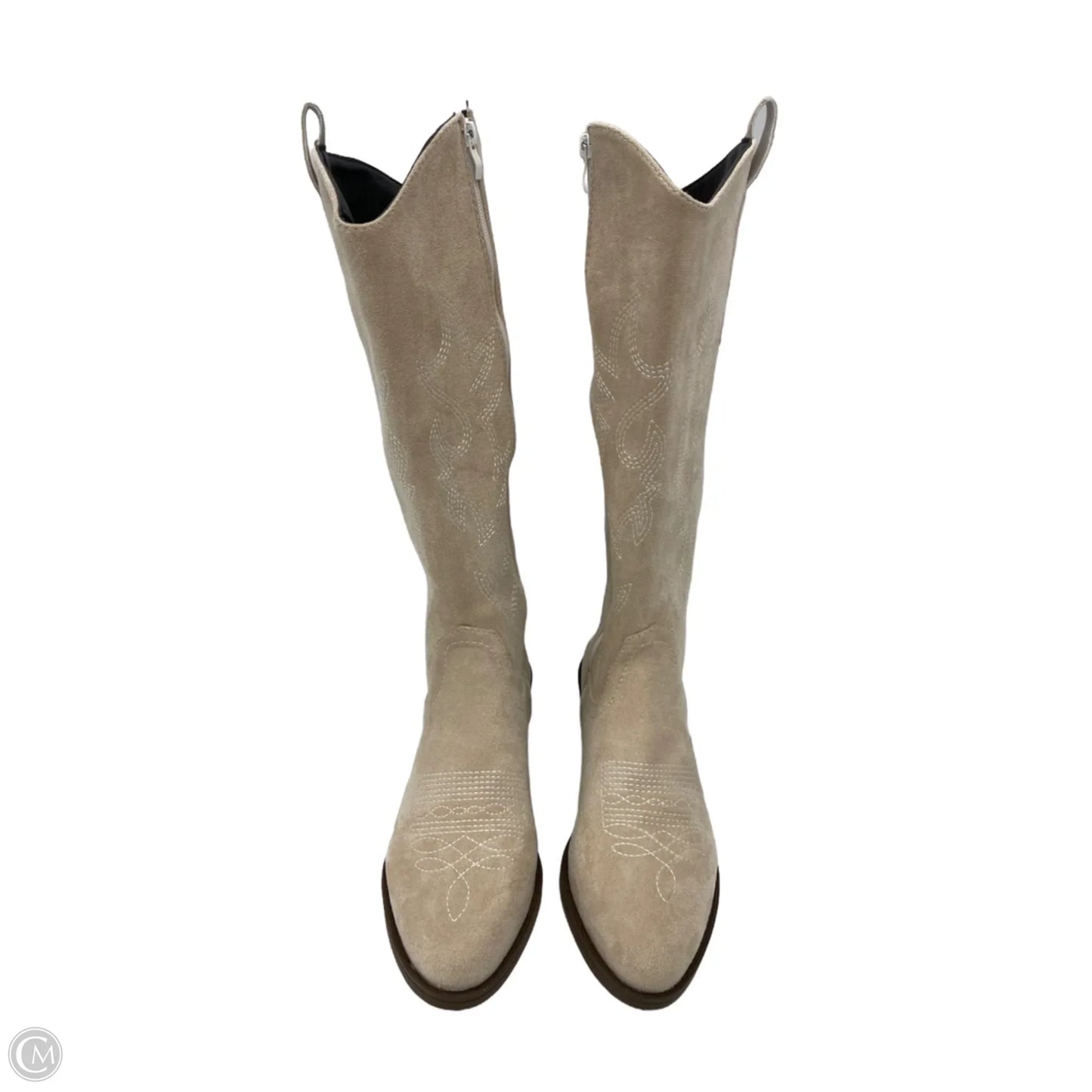 Boots Western By Clothes Mentor In Tan, Size: 9.5